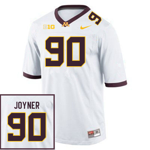 Men #90 Jah Joyner Minnesota Golden Gophers College Football Jerseys Sale-White